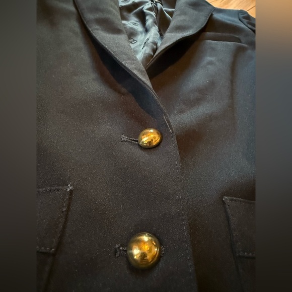 Vintage Givenchy Sport Black Jacket/Blazer Women’s Size 8 Gold Buttons READ - Picture 7 of 16